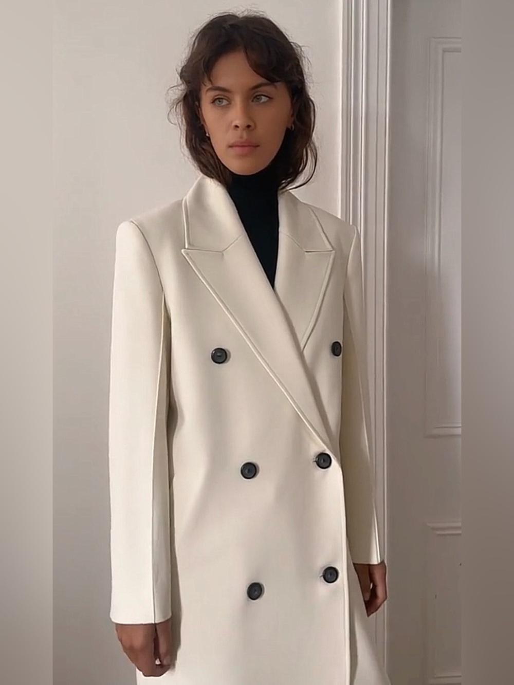 Rohe white wool coat - Picture 4 of 5